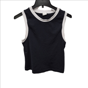 Athleta Renew Seamless Black Ribbed Tank Top